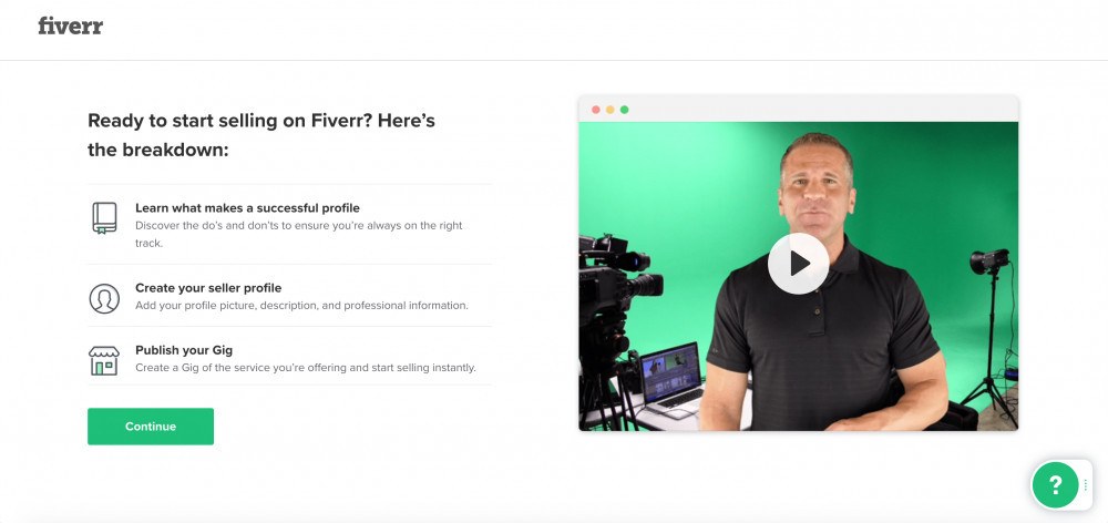 Fiverr Seller Account Set Up