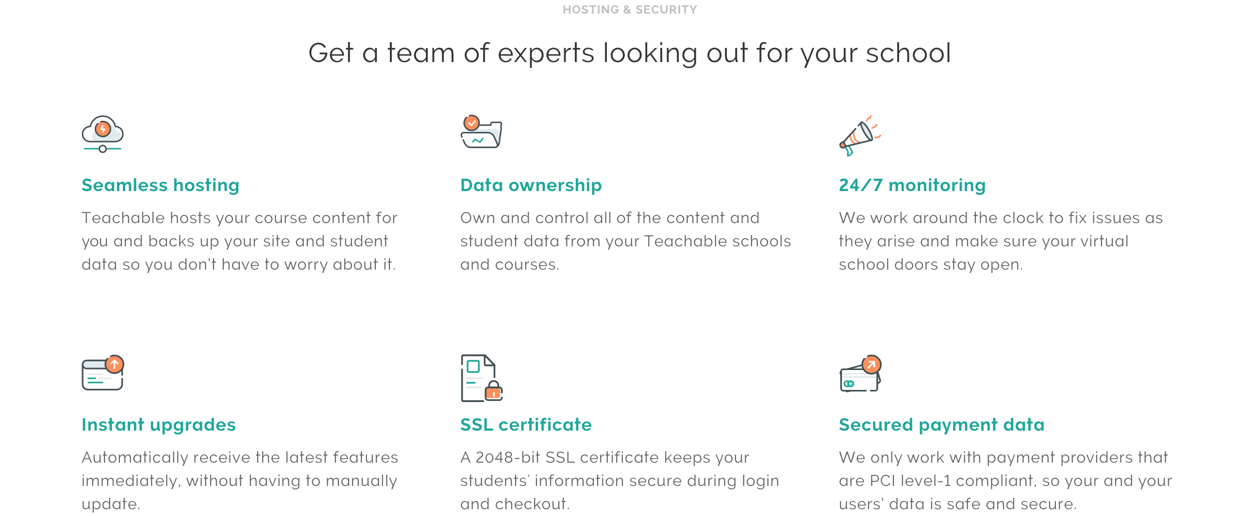 Teachable Hosting and Security