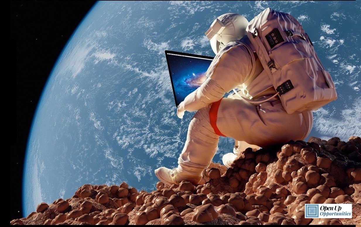 Open Up Opportunity_Working Remotely is Not Future Science Fiction With Logo