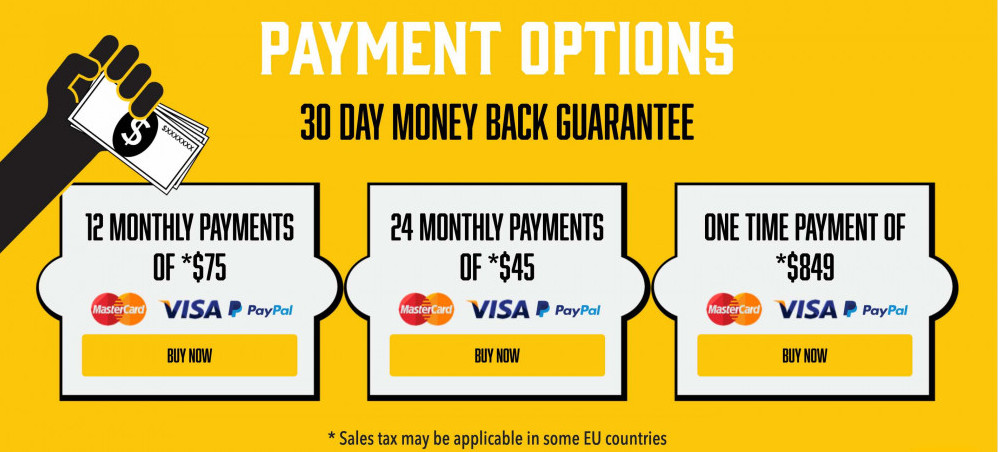 Ads for Authors 3 payment plans. 30-day money-back guarantee