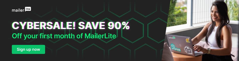 MailerLite Black Friday and Cyber Monday 2023