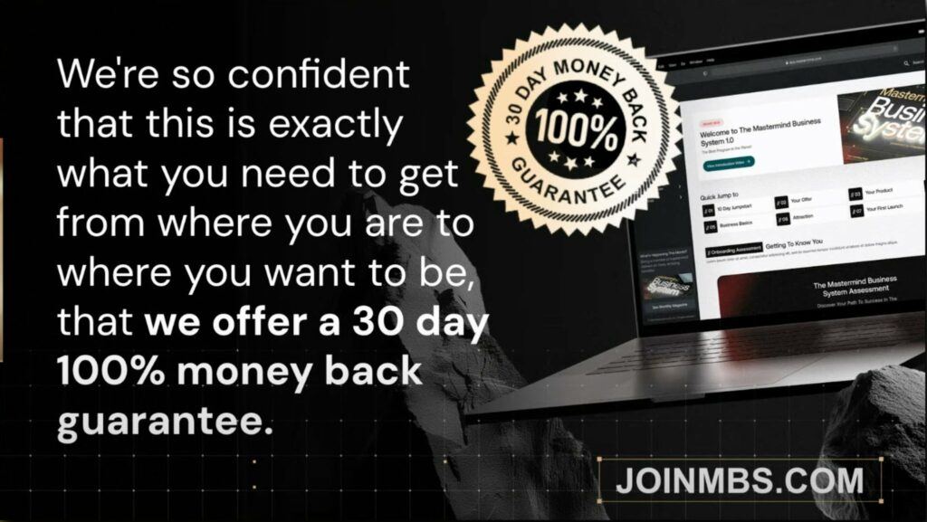 Mastermind Business System Review - 30 Days Moneyback Guarantee