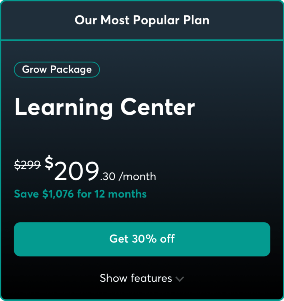 LearnWorlds Black Friday 2024 Price Learning Center 29 Nov