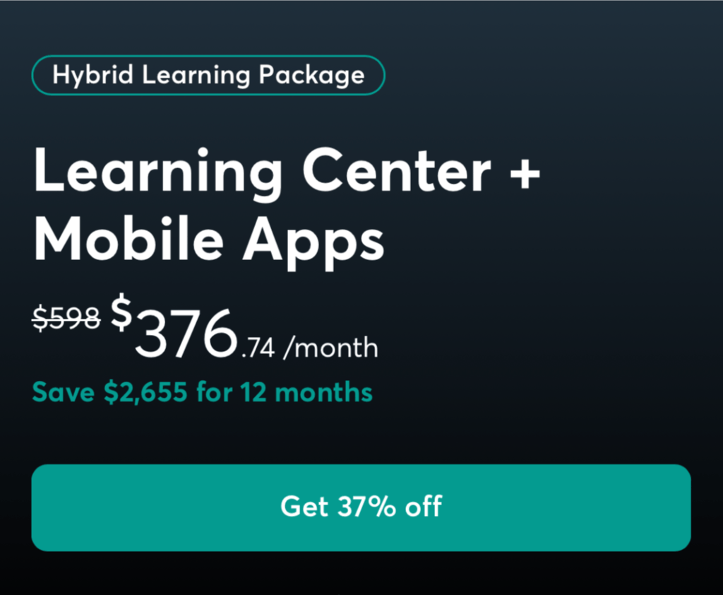 LearnWorlds Black Friday 2024 Price Learning Center and Mobile App 29 Nov